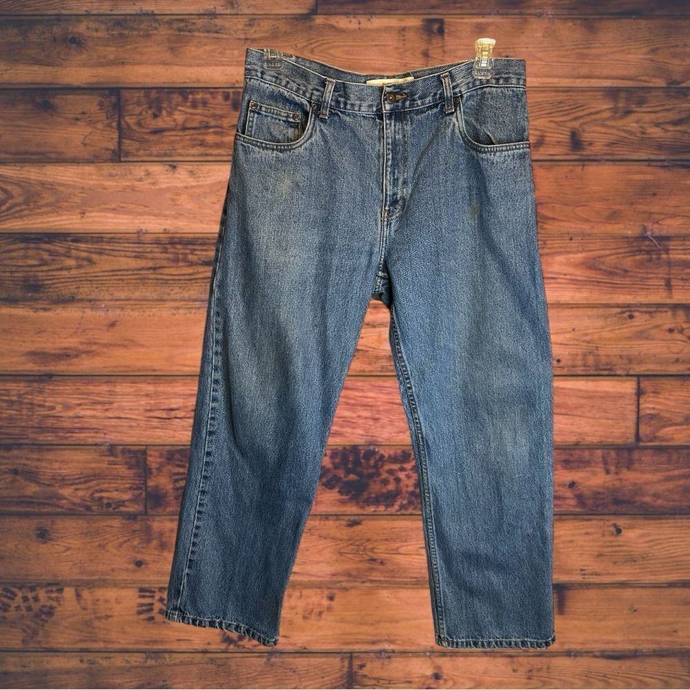 5 for $25🔥Faded Glory Relaxed Light Wash Denim Jeans Size 34/30